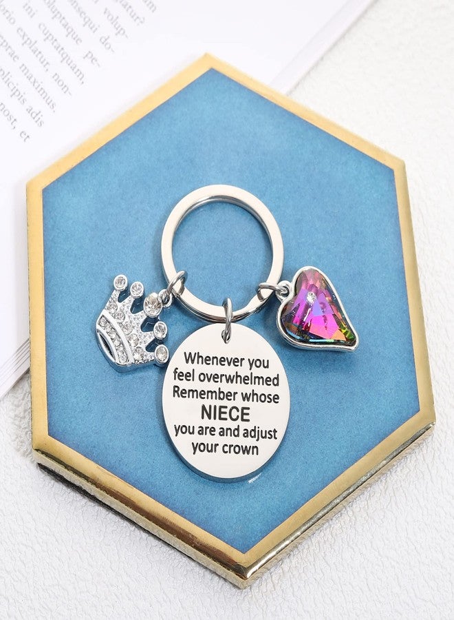 Korotho Niece Gifts from Auntie Aunt Uncle, Niece Keychain Birthday Gift for Nieces from Aunt Christmas Gifts for Her Inspirational Keychain To My Nieces 15 Year Old 16th 21st Birthday Graduation Jewelry - Image 4